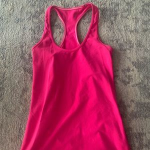 Lululemon hot pink Racerback Tank Top